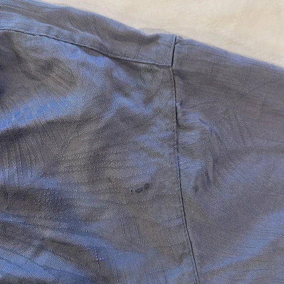 Jamaica Jaxx men’s 100% silk short sleeve button down up shirt large - Picture 3 of 4